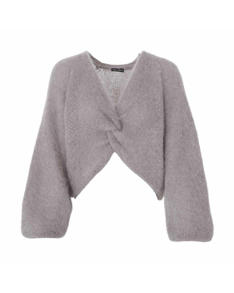 Black Colour BCBjoerk Cross Jumper Strik - Taupe