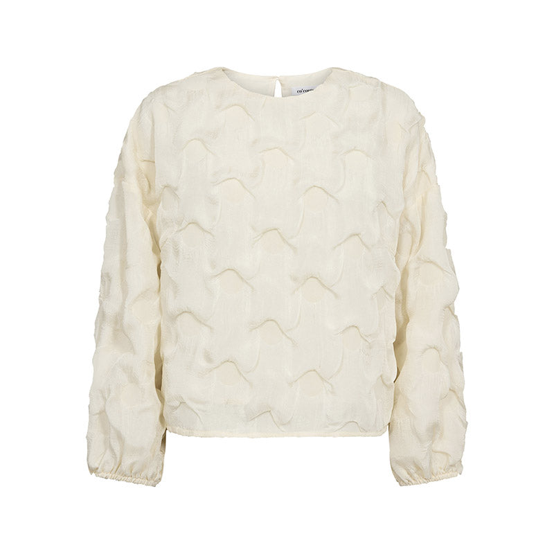 Co'couture FeronCC Structure Bluse - Off-White