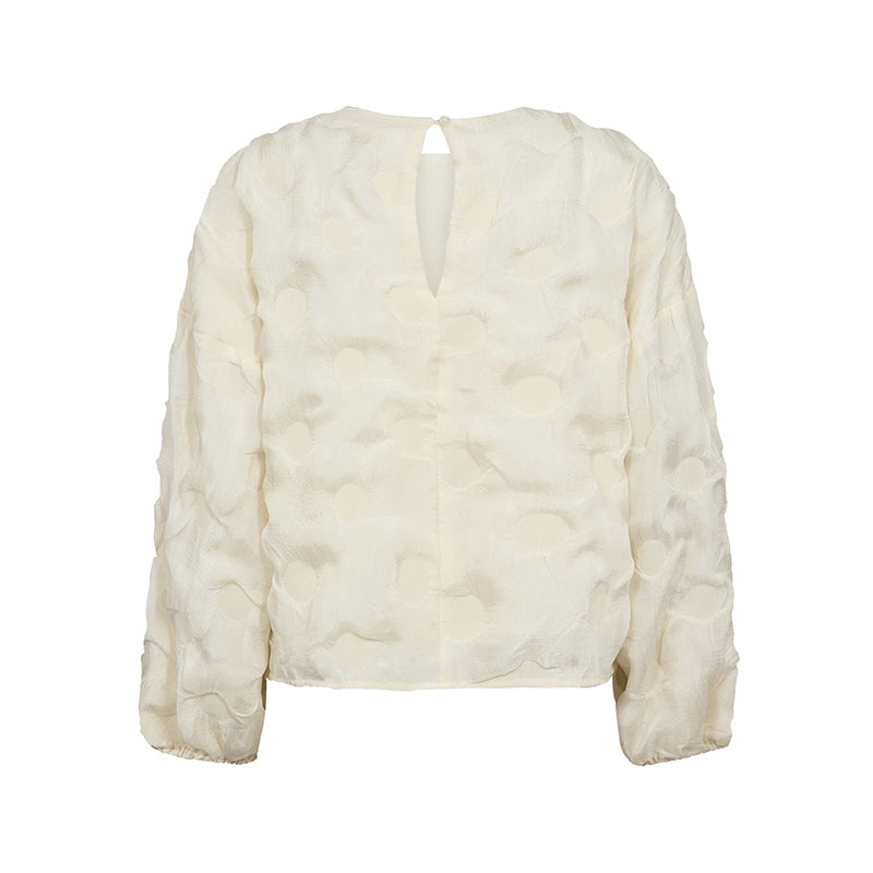 Co'couture FeronCC Structure Bluse - Off-White