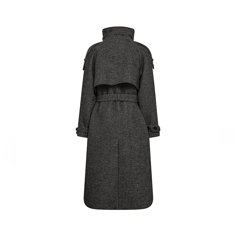 Co'couture Tilla Lang Frakke - Black