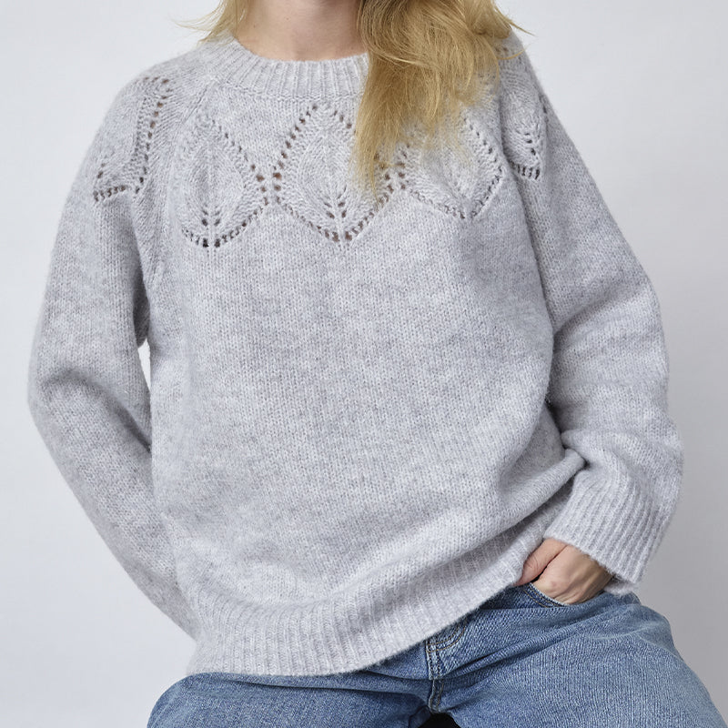 Sisters Point Lani-Pu Strik - Light Grey Melange