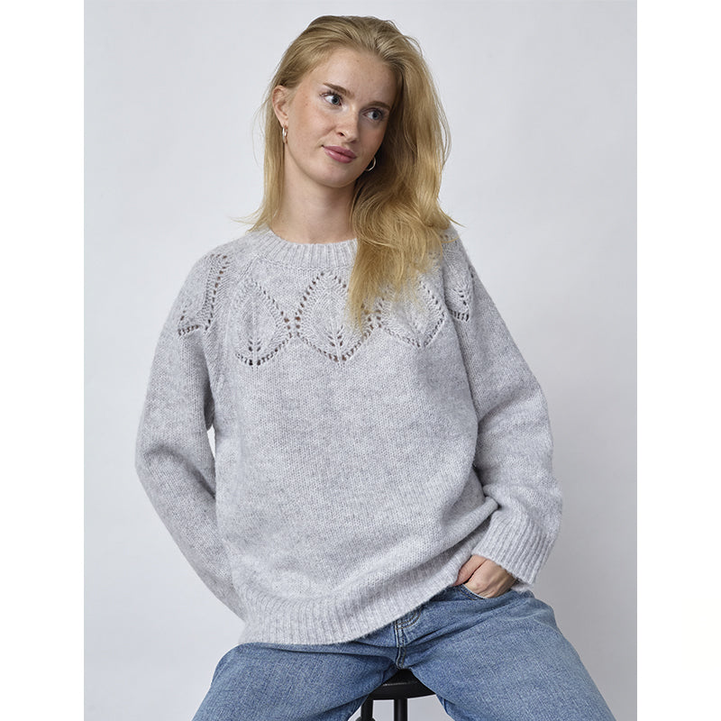 Sisters Point Lani-Pu Strik - Light Grey Melange