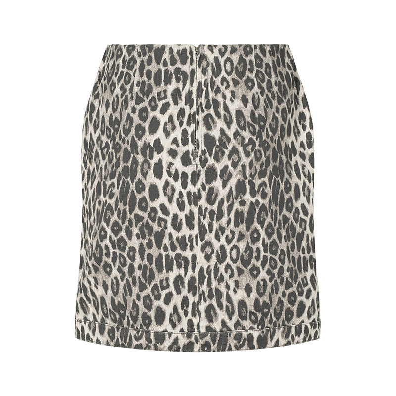 PBO Marmonti Nederdel - Grey Leopard