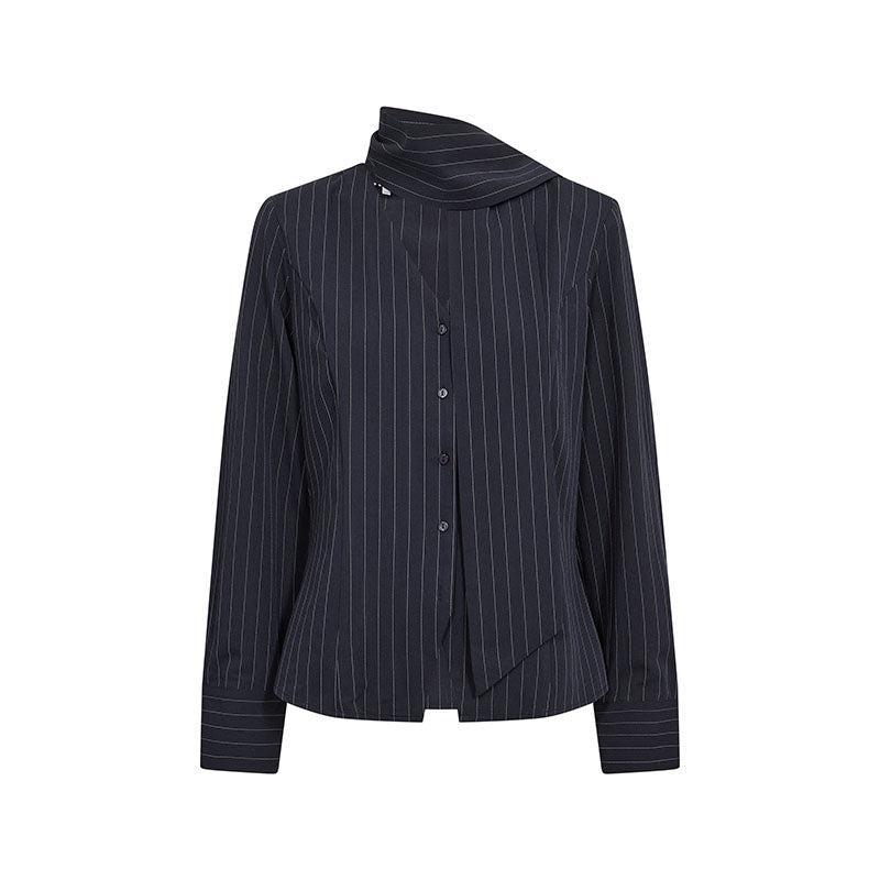 Co'couture LicaCC Pin Scarf Skjorte - Navy