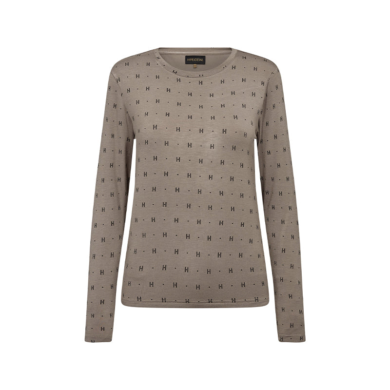 Hype The Detail Langærmet Bluse - Sand