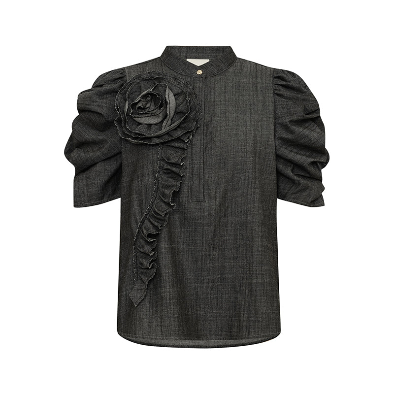 Gossia ZabinaGO Ci Bluse - Black Washed