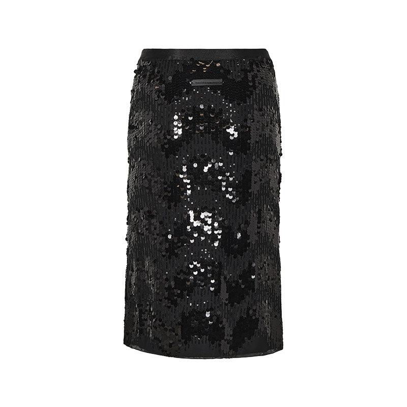 Haute L'amitié Mirror Sequin Pencil Nederdel - Black