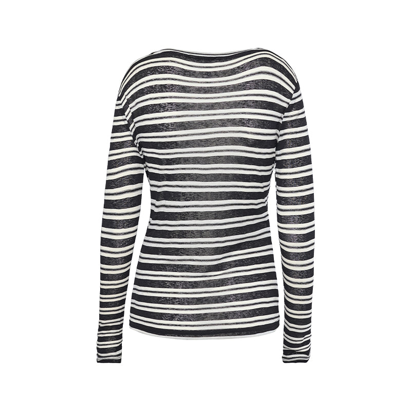 Love & Divine Love1625 Langærmet T-shirt - Black Stripes