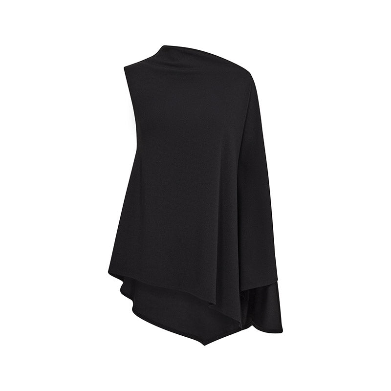 Co'couture Falcon Drape Top - Black