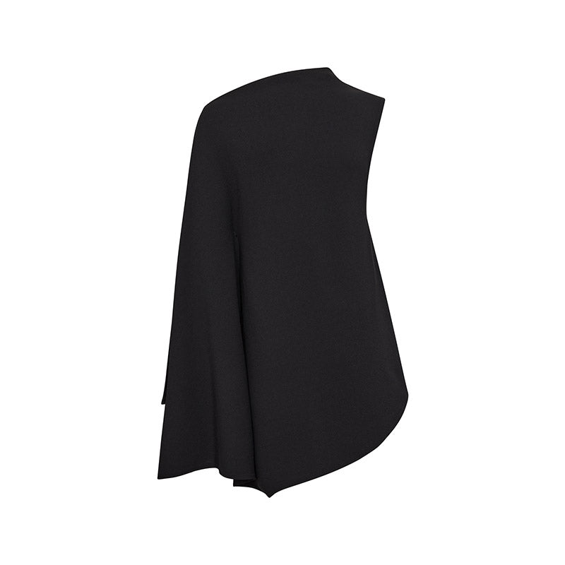 Co'couture Falcon Drape Top - Black