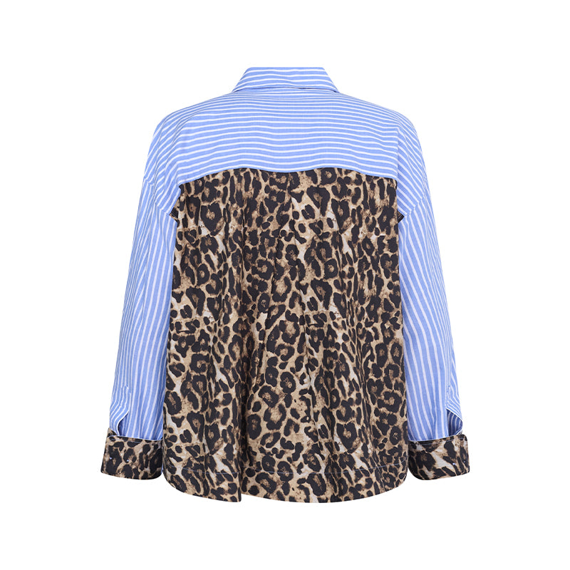 Love & Divine Love1555-8 Skjorte - Stripe/ Leo