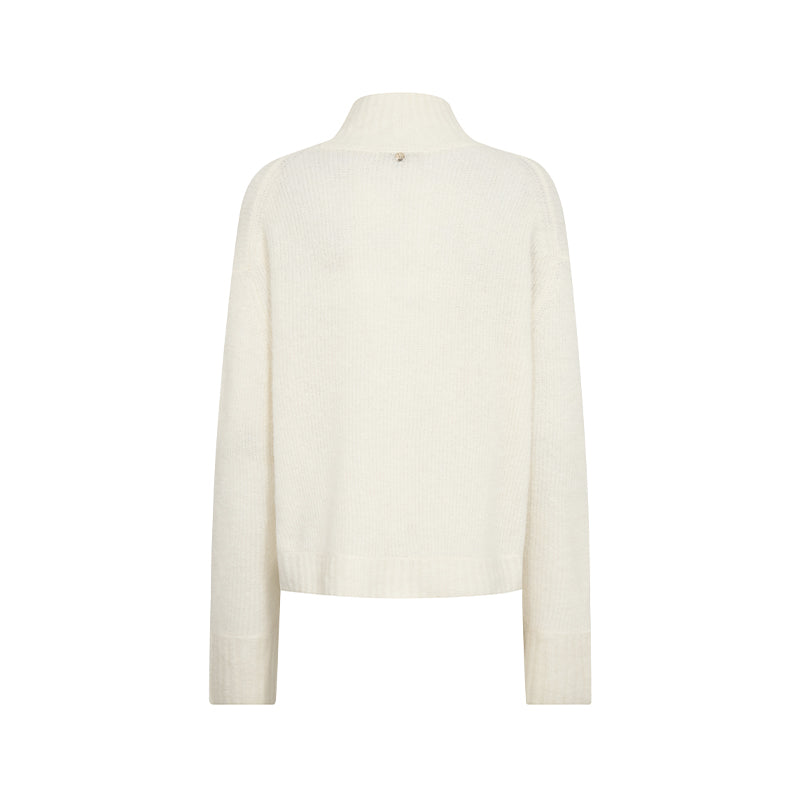Mos Mosh MMErim Thora Highneck Strik - Ecru