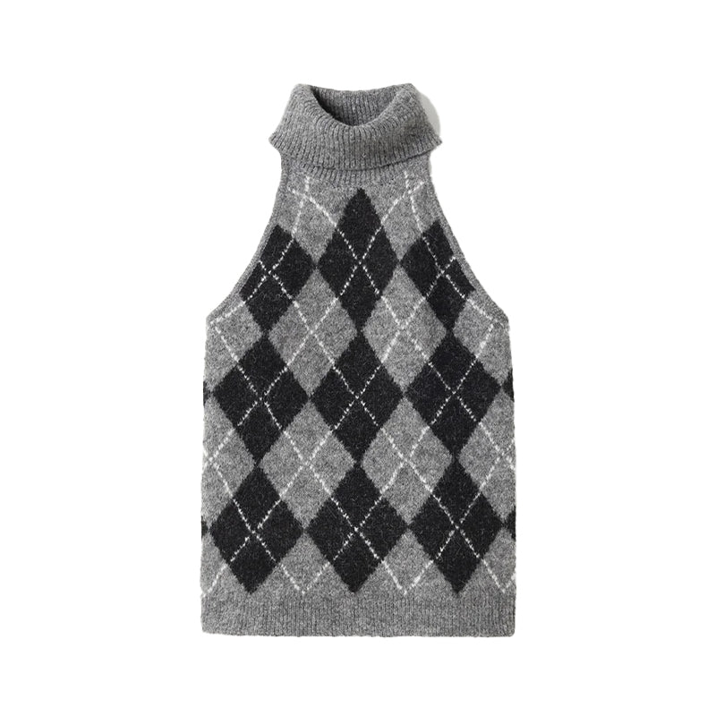Noella Lajoianna Strik Top - Black Grey Mix