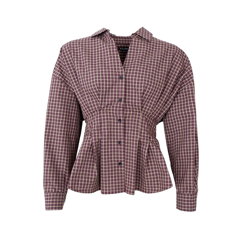 Black Colour Campbell Tailored Skjorte - Plum