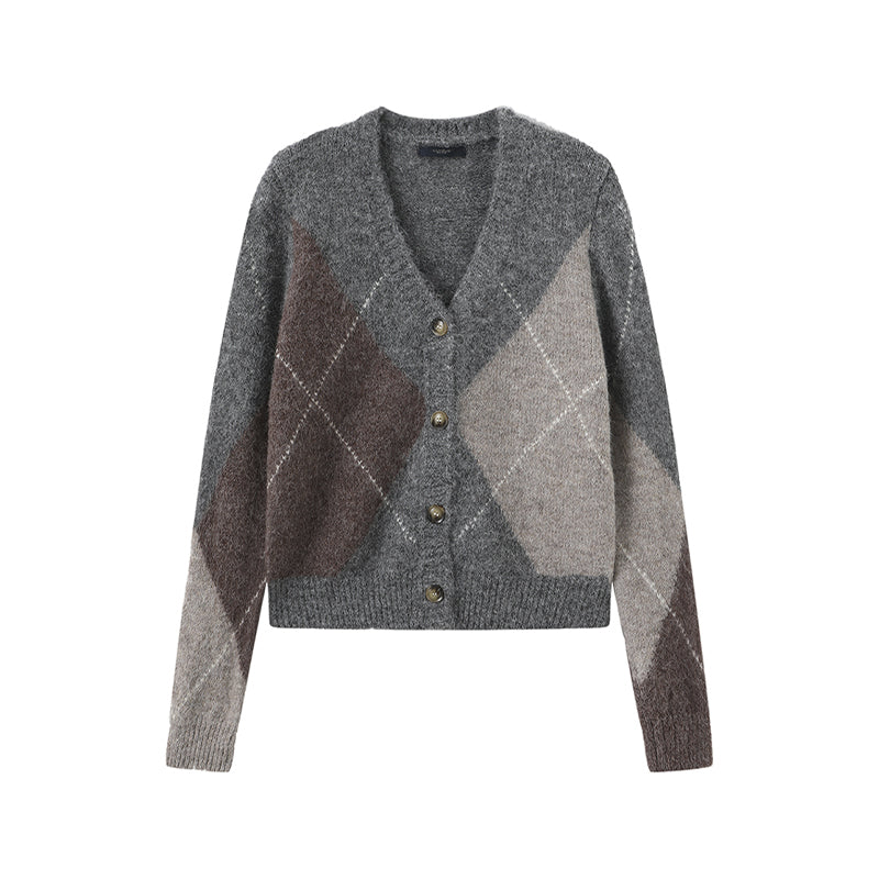 Luxzuz Zema Cardigan - Grey Melange