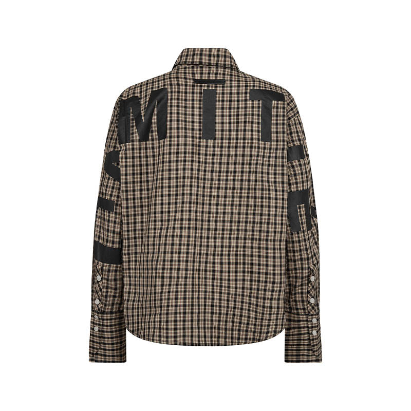 Haute L'amitie Maxi Logo Dessert Check Skjorte - Dessert