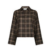 Neo Noir Jaylin Flannel check Skjorte - Dark Taupe