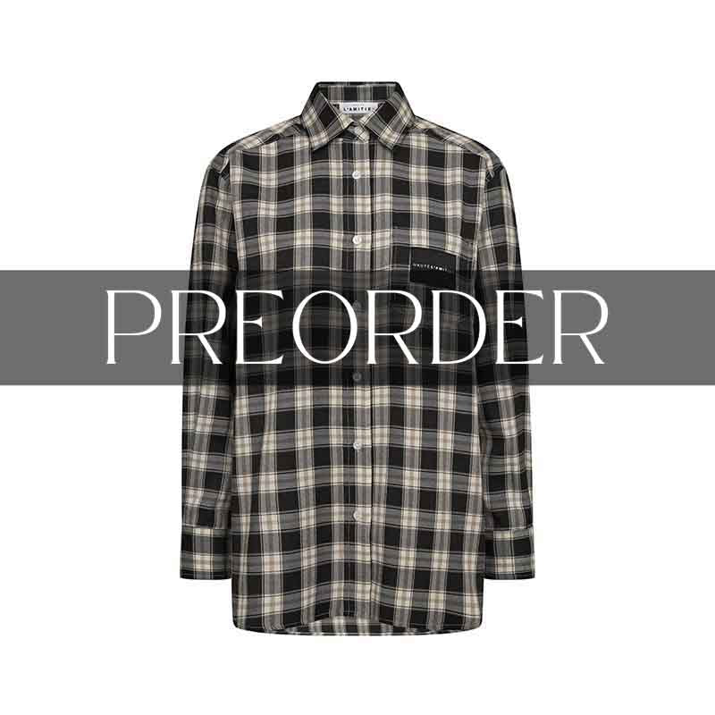 Haute L'amitie Early Haute Check Skjorte - Black Check