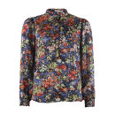 Continue - Continue Asta Blue Flower Bluse