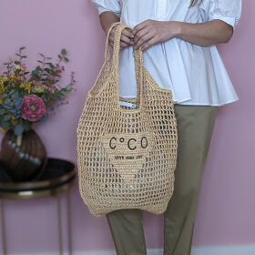 Co'couture Coco Straw Tote Bag