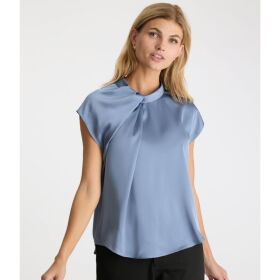 Neo Noir Fleur Drapy Bluse