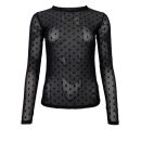 Black Colour - Black Colour Jennie Mesh Bluse