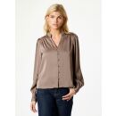 Neo Noir - Neo Noir Massima Drapy Satin Bluse