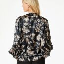 Neo Noir - Neo Noir Canvas Flower Bluse