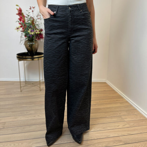 Co'couture - Co`couture ZebraCC Grey Wide Pants