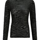 Neo Noir - Neo Noir Ella Zebra Burnout Bluse