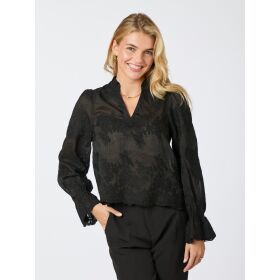 Neo Noir Amara Big Embroidery Bluse