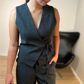 Neo Noir Samara Wrap Waistcoat Vest