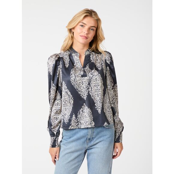 Neo Noir - Neo Noir Rosslyn Paisley Bluse